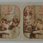 Fig. 3 – Autore anonimo, Il salotto borghese, anni 1860, diapositiva stereoscopica (collezione privata)
