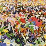 Fig. 5 – Gino Severini, «La danza del “pan-pan” al Monico», ante 1912 (1959-1960), olio su tela, 280 x 400 cm (Centre Pompidou, Musée National d’art moderne, Parigi)