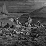 Fig. 08 – Gustave Doré, «La barca di Caronte», xilografia, in Dante Alighieri, L’enfer, Hachette, Paris 1861, in-folio.