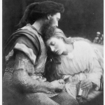 Fig. 16 – Julia Margaret Cameron, «La separazione di Guinevere e Lancelot», stampa all’albumina, 34,5 x 26,6 cm. (London, Royal Photographic Society), in “Alfred Tennyson’s Idylls of the King and Other Poems Illustrated by Julia Margaret Cameron”, Henry S. King, London 1874.