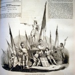 Fig. 2 – Chiappori, «L’unione d’Italia rappresentata dalla compagnia Keller», in «Il Mondo Illustrato», 3 luglio 1847, incisione su legno.