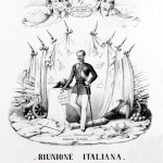 Fig. 25 – Antonio Masutti, «Riunione Italiana», 1848, litografia (Civica Raccolta delle Stampe Achille Bertarelli, Milano).