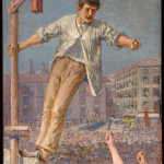 Fig. 02. Emilio Longoni, «L’oratore dello sciopero», 1890-1892, olio su tela (Banca di Credito Cooperativo, Barlassina)