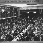 Fig. 24. Studio Fotografico Italo Pacchioni, «Congresso delle organizzazioni di resistenza tenutosi nei giorni 29-30 settembre 1906 alla Camera del Lavoro di Milano», 1906, fotografi