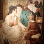 Fig. 12. Giuseppe Sciuti, «Le gioie della buona mamma», 1877, olio su tela (Palermo, collezione privata)