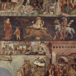 Fig. 08 – Francesco Cossa, «Ciclo dei Mesi. Aprile», 1468-1470 circa, affresco, Sala dei mesi, Palazzo Schifanoia, Ferrara